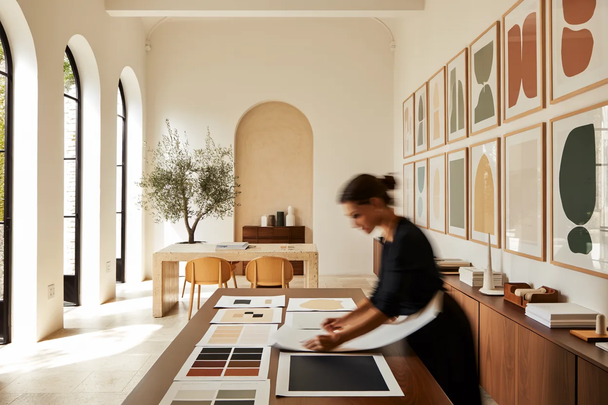 Inside the Yurik Marketing studio — a warm loft where brands are designed